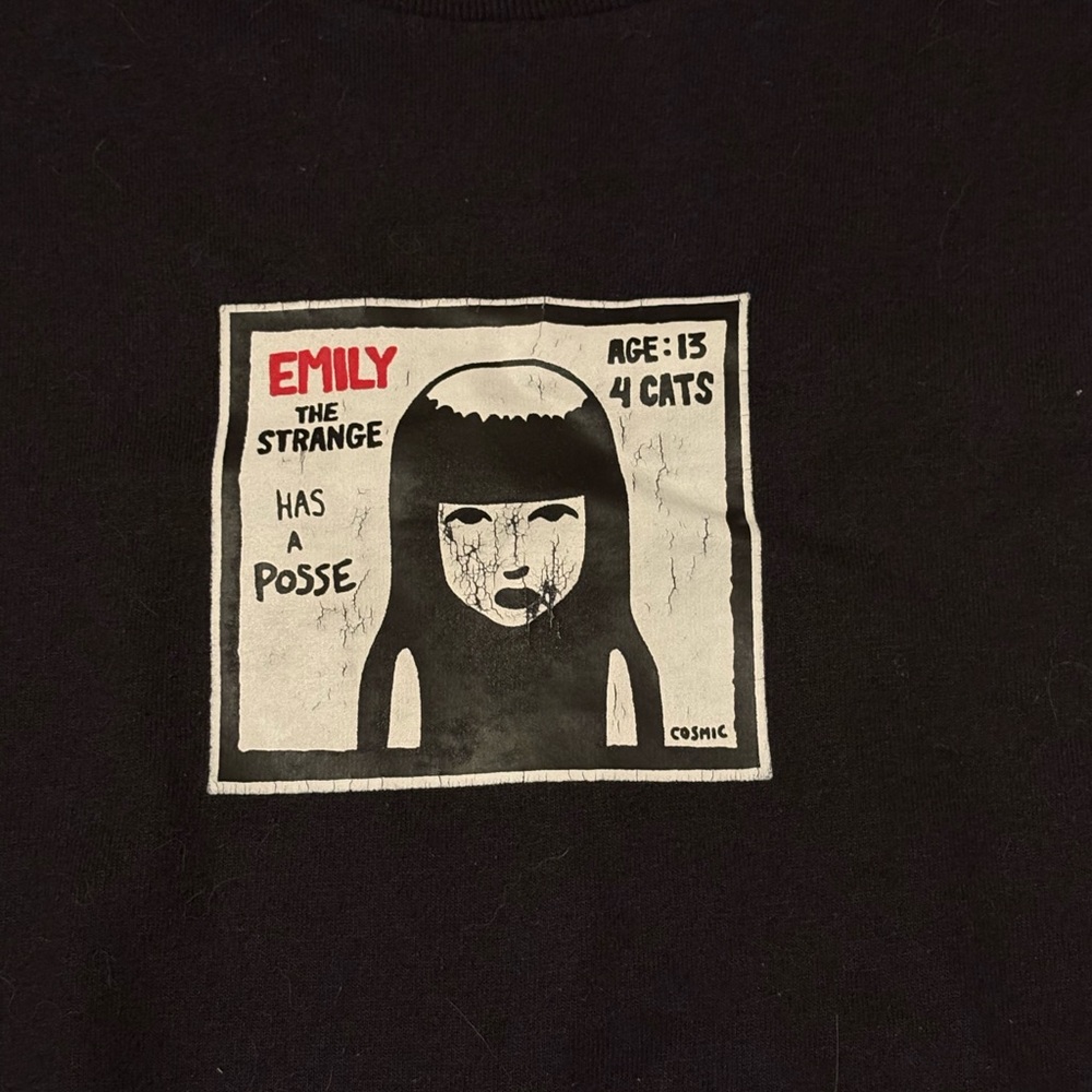 Vintage rare emily the strange Black Graphic Tee